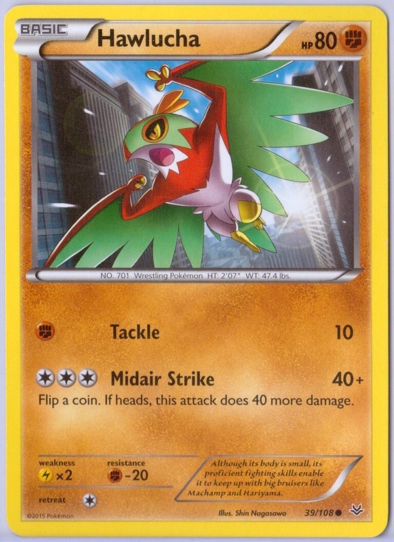 Hawlucha - 39/108 - Common - XY: Roaring Skies - Pokémon