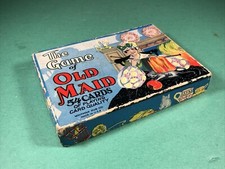 Vintage The Game of Old Maid  1920s  54 Cards, Instructions  Box  Complete