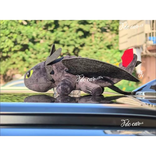 Ala Mosca Negra Furia Desdentada Dragón Coche Accesorios Decoración Dibujos Animados Adorno - Imagen 4 de 8