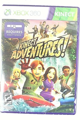 NEW XBOX 360 ''KINECT ADVENTURES!'' Video Game Multi-Player Kinect Sensor Required