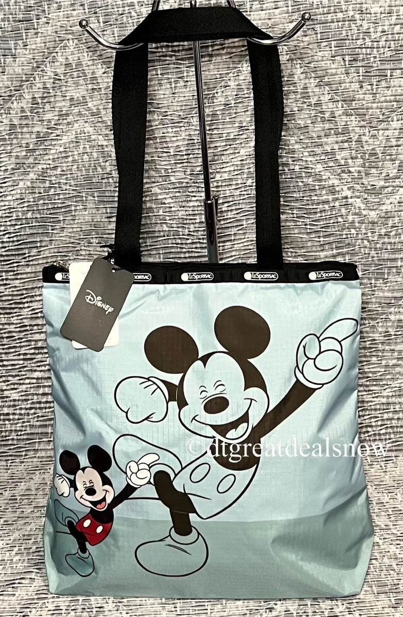 NWT LeSportsac x Disney Easy Magazine Tote Bag Shadow Mickey 3531 G811