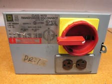 Square D 9070-MN500G0 Ser A Transformer Disconnect 500VA Used