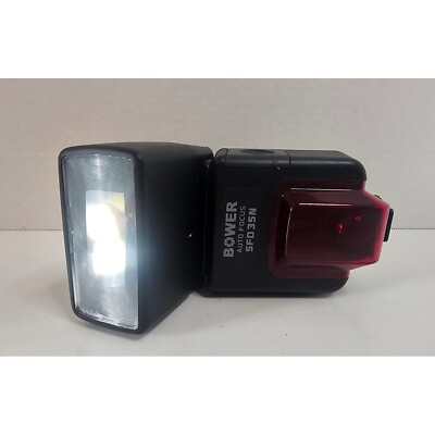 Bower Auto Focus SFD35N Camera Flash Speedlight For Nikon Cameras UNTESTED