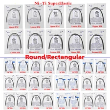 Alambre para Arco de Ortodoncia Dental Super Elástico Niti Redondo / Rectangular