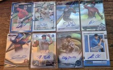 8 Card Baseball Auto Lit, 1st Bowman On Card And #'ed
