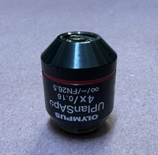 Olympus UPlanSApo 4x/0.16 FN26.5 Microscope Objective Lens UIS2  RMS