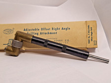 NOS Vintage Terry No. 4 Adjustable Offset Right Angle Drilling Drill Attachment