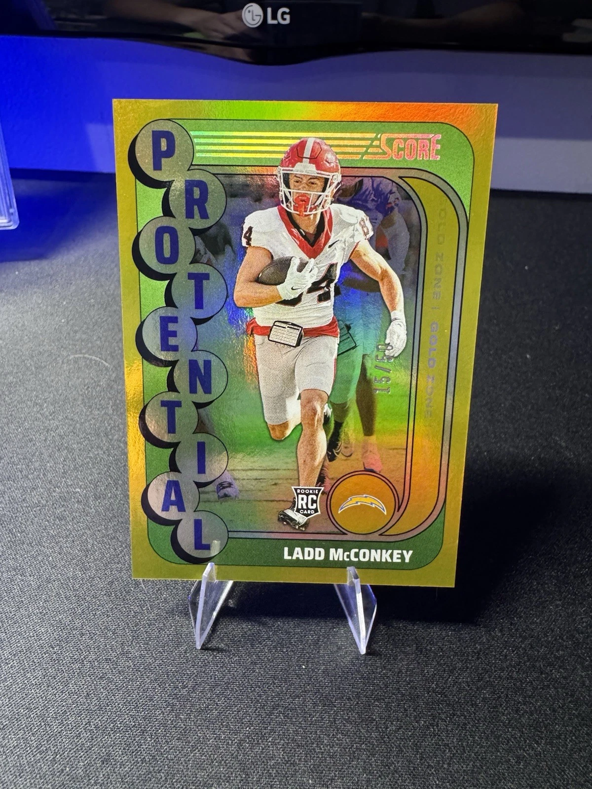 Ladd McConkey Panini Score Protential #1 Red Zone
