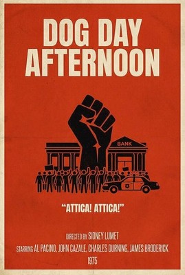 1975 Dog Day Afternoon Movie Retro Poster Repro Print Poster 13x19
