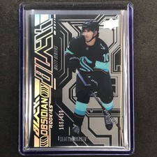 2022-23 Spx Nhl Matty Beniers Ud Black Obsidian Rookie Base 166/499