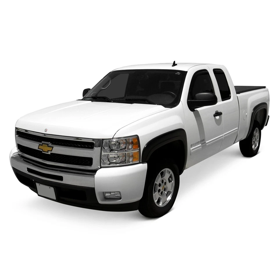 For Chevy Silverado 1500 07-13 EGR 781404 Black Front & Rear Fender Flares Foto 2 de 4