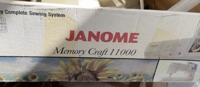 JANOME MEMORY CRAFT 11000 SIMPLY COMPLETE SEWING SYSTEM AND EMBROIDERY MACHINE
