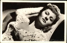 Actress Joan Fontaine Original Vintage Real Photo Postcard RPPC