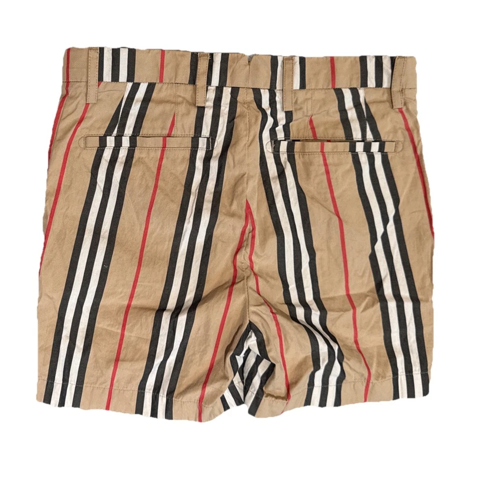 Pantalones Cortos Burberry Niños Niño Icono Algodón Rayas Talla 8Y Foto 2 de 4