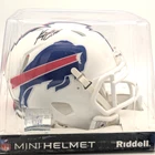 Keon Coleman Signed Mini Helmet BAS Authentic
