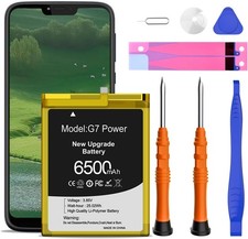 6500mAh Battery for Moto G7 Power JK50 High Capacity New 0 Cycle Replacement