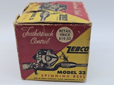 Vintage Zebco Spinning Fishing Reel Model 33 w/ Original Box | eBay