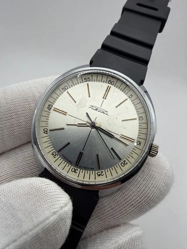 Vintage Raketa Vernissage Wrist Watch Mechanical Cal.2609 USSR Silver Dial