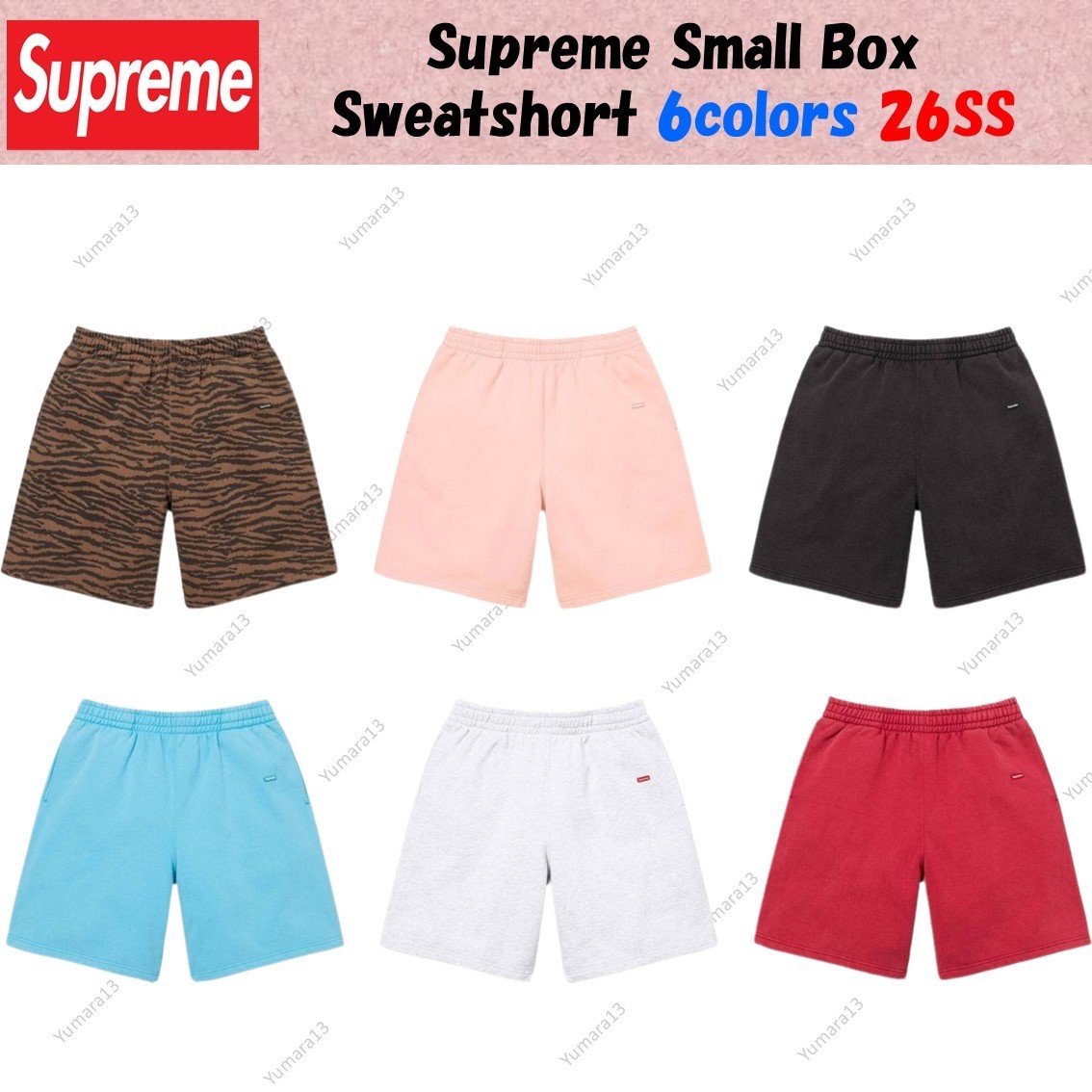 Supreme Small Box Sweatshort 6colors 26SS | eBay
