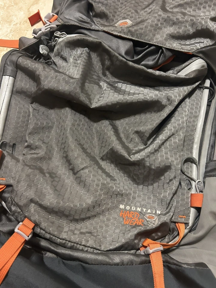 Mountain Hardware Shaka 70 Pack Hiking Large Gray Orange - Image 2 of 4
