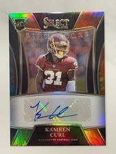 2021 Panini Select Kamren Curl RC Prizm Rookie Auto #SSP-KCU Tie Dye /25