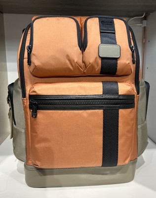 TUMI オレンジ グレー ビジネスバッグ NEW Tumi McCHORD 17.75” Nylon Utility Laptop Backpack - CIDER