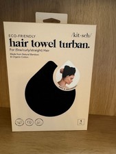Kitsch Quick Dry Hair Towel - Black