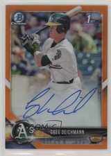Greg Deichmann Bowman Chrome 2018 Orange Refractor /25 Auto