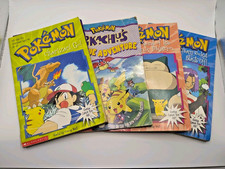 Vintage Lot Of 4 Pokemon 2000 Books Charizard Go, Stickers, Pikachu, And More