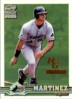 2000 Paramount Holographic Gold #230 Dave Martinez /199 - BB