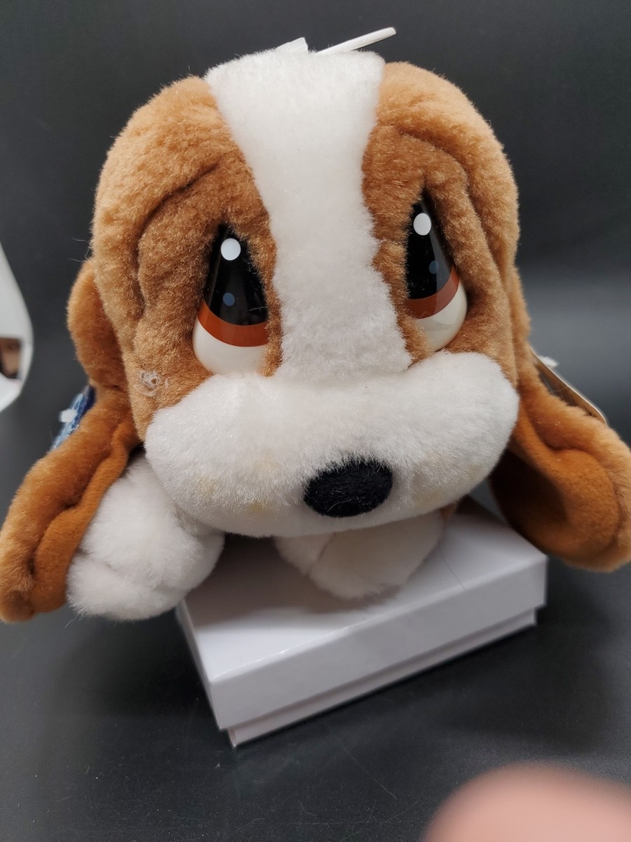 Applause Sad Sam Honey Beanbag Plush 6 Inch Basset Hound Gray