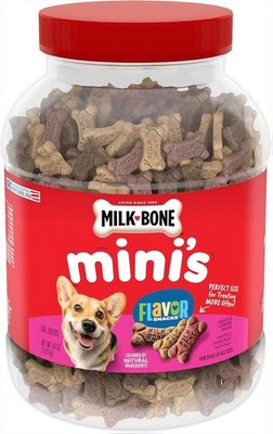 Milk-Bone Mini Dog Treats 36 oz Beef Chicken Bacon Crunchy Biscuits