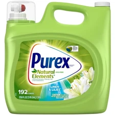 Purex Natural Elements Liquid Laundry Detergent, Linen & Lilies, 250 fl oz