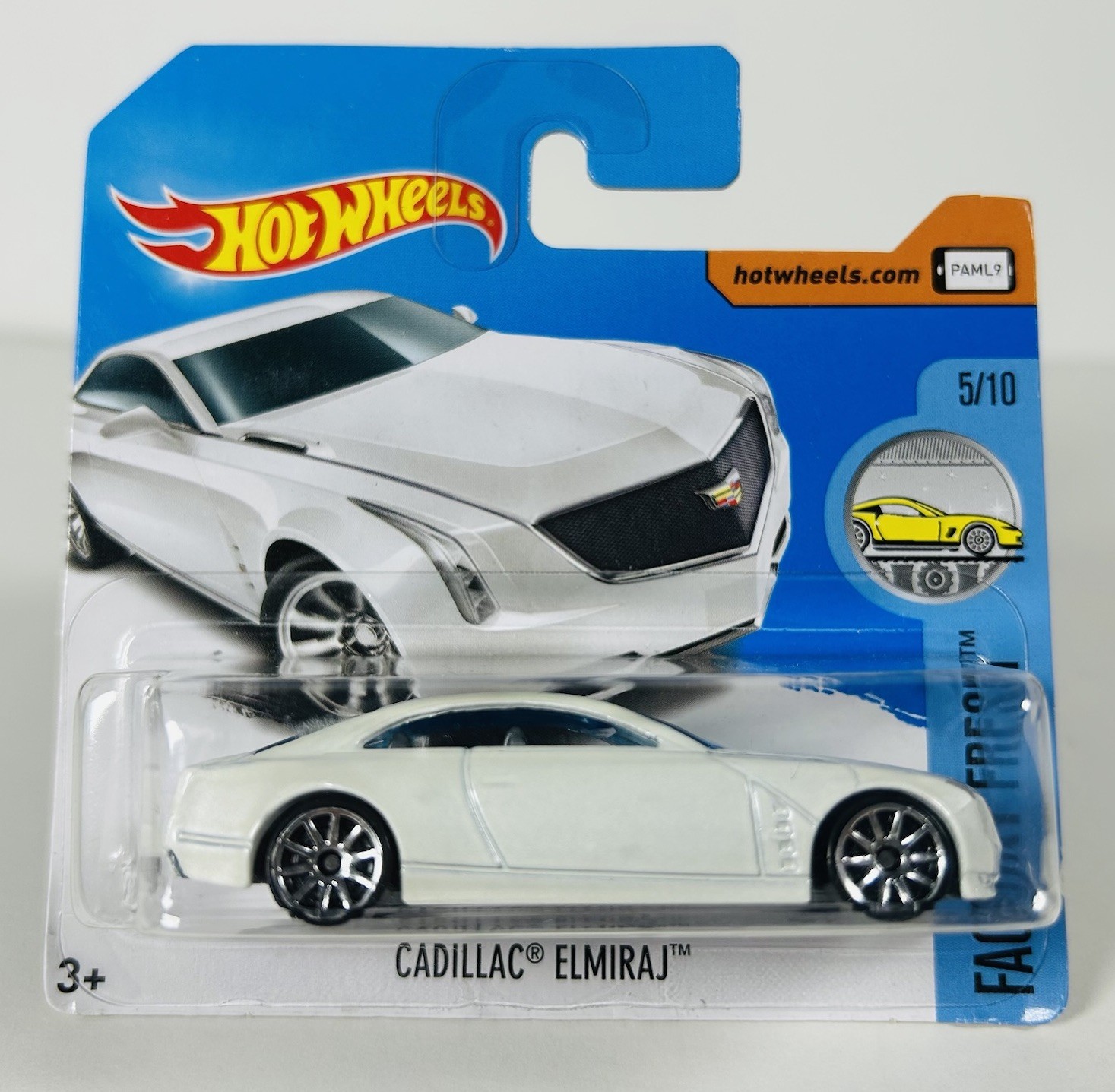 Hot Wheels 2017 Mainline Factory Fresh Cadillac Elmiraj White #8 Short Card HTF