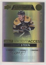 2021 Upper Deck Credentials Debut Ticket Access Yellow /249 Oskar Steen #58 u0h