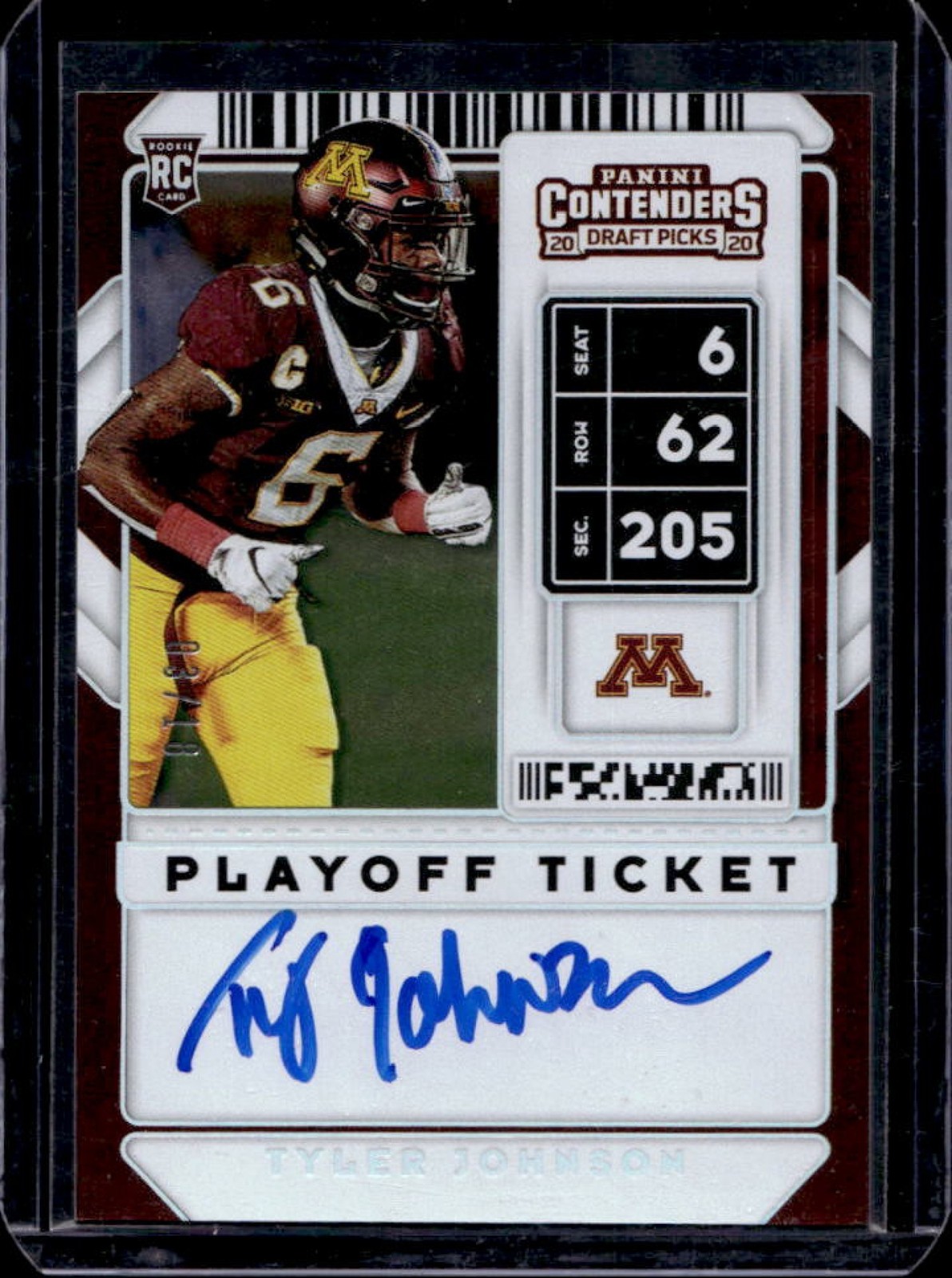 Tyler Johnson Panini Contenders Draft Picks #118 Autograph-Playoff