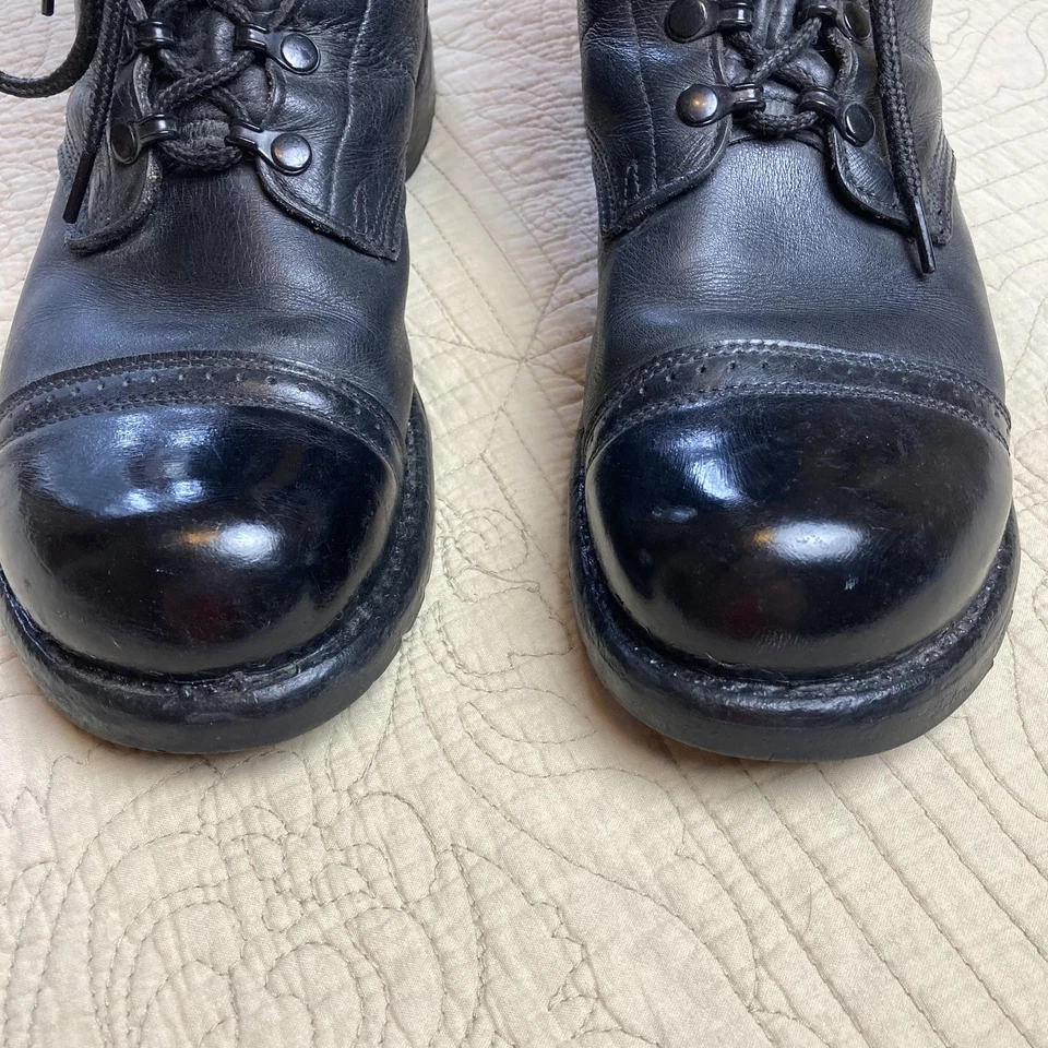 Botas de Salto Corcoran para Hombres Cuero Negro Puntera paracaidista Vibram Hechas en EE. UU. Foto 2 de 4