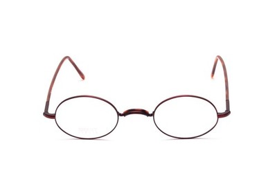 Grant Italia Brille oval Rot ohne Pads Flexbügel Mod. 004 C4 44-25mm #BC4
