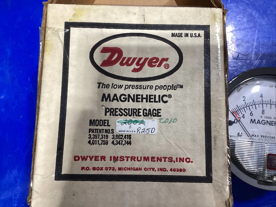 Dwyer 2010D Magnehelic Pressure Gauge 0-10in-h2o - Image 3 of 4
