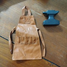 Lone Ranger Gabriel vintage 1975 tablier + enclume du maréchal ferrant forgeron