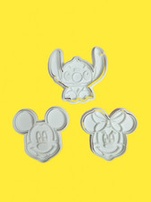 Disney, Cookie Cutters/Founders & Printers Set of 3 - 3D Printed