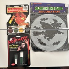 Halloween Bundle Glow In The Dark Witch And Vintage Makeup 90  s Rare CVS