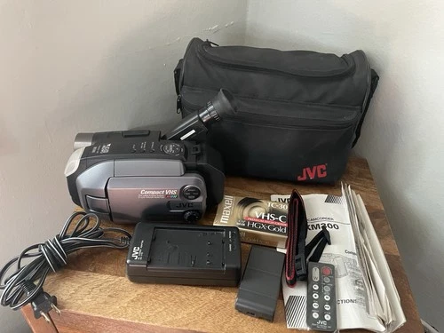 Vintage 1998 JVC Video Camcorder Camera GR-AXM300U Recorder Bag Charger - product listing photo