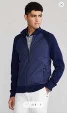 RLX Golf Ralph Lauren $298 Hybrid Jacket Mens Large Navy Luxury PrimaLoft NWT