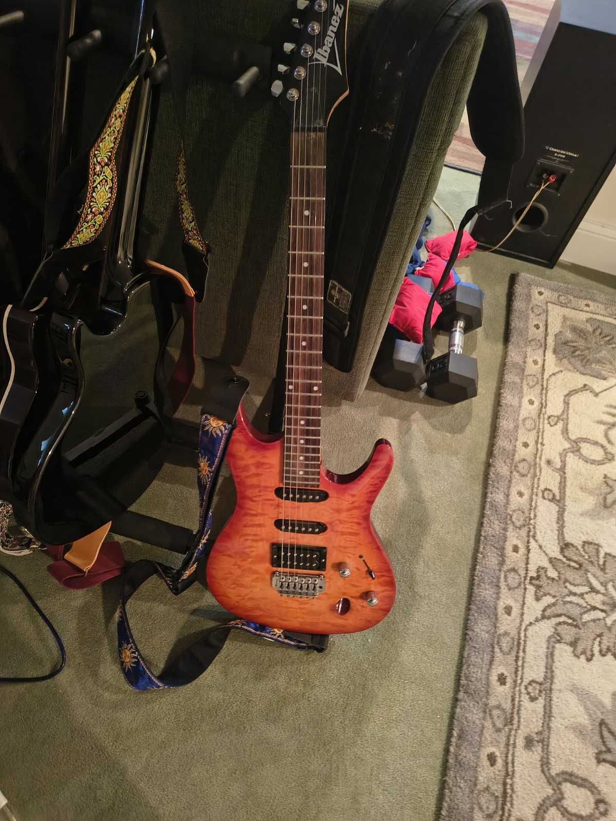 Ibanez Sa160qm Electric Guitar , Super Clean, No Flaws, Scratches Or Dings