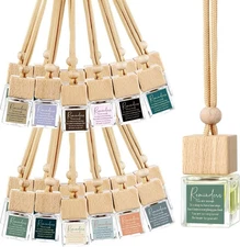 36 Pcs Appreciation Gifts Bulk Car Air Freshener Diffuser Empty Glass Essential