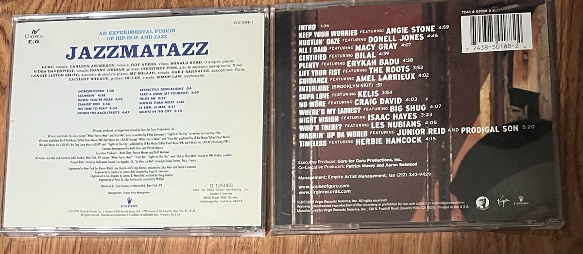 Jazzmarazz Volume 1 Guru's Jazzmatazz Streetsoul 2 CD VG+ | eBay