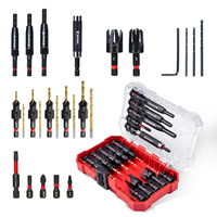 Ezarc Senkbohrer Holz Set, 25 Tlg Mit Zentrierbohrer HolzdüBelschneider