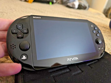 Sony PlayStation Vita Slim Black Handheld System + Case + SD2Vita