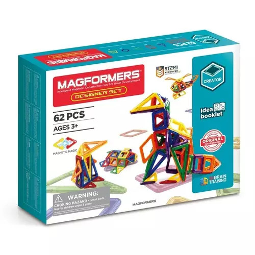 730658630815 Magformers Designer Set 62 elementy Magformers 43890₽